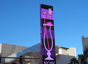 L'ecran publicitaire The Linq Las Vegas