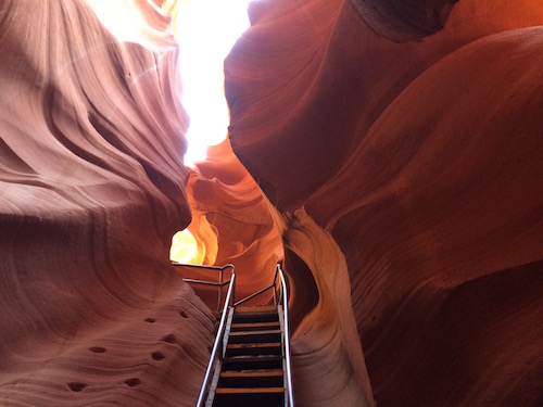 escaliers Lower Antelope Canyon